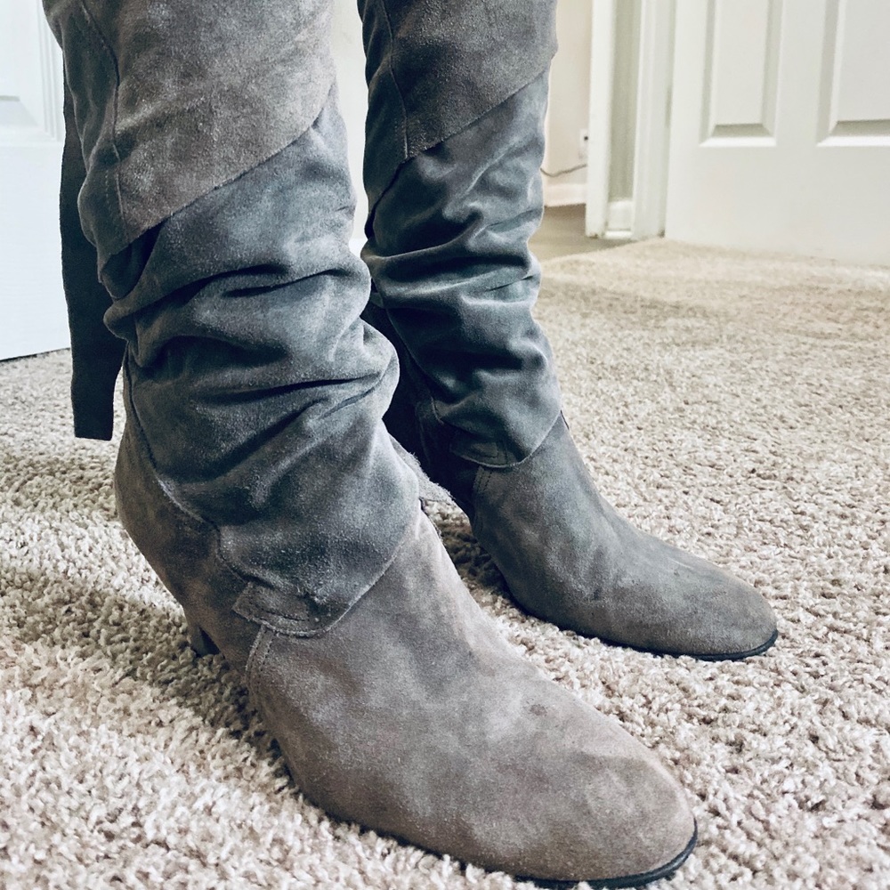Pied A Terre Suede Wrap Around Boots